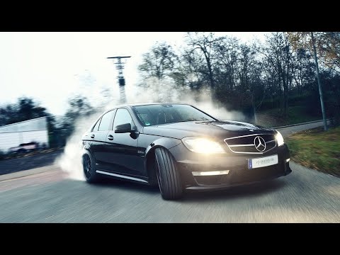Mercedes C63 AMG W204 Drifting, Downshifts, Exhaust & Burnout Compilation!