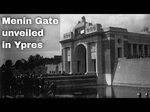 24th July 1927: Menin Gate Memorial to the Missing unveiled in the Belgian city of Ypres