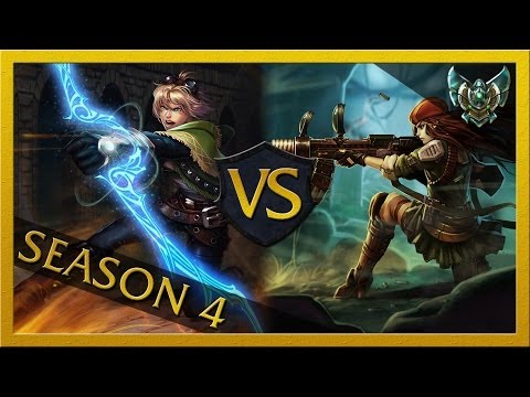 LoL Season 4 Ranked #026 - Ezreal vs. Caitlyn [AD Carry] [Platinum] [German]