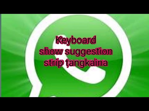 Keyboard show suggestion strip tangkaina