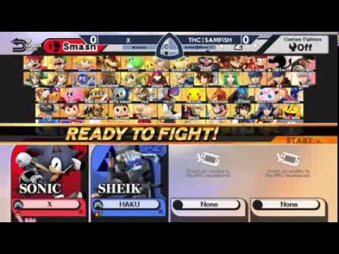 Sm4sh@Mines 17 - X (Sonic) Vs. THC|SAMFISH (Villager) - Winners Semifinals
