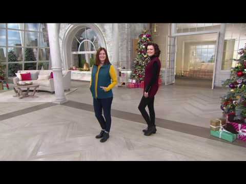 Clarks Leather Ankle Boots with Flannel Detail - Whistle Bea on QVC