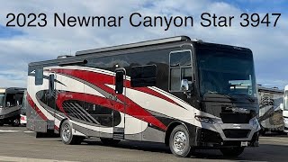 A preview image of the linked video showcasing 2023 Newmar Canyon Star 3947