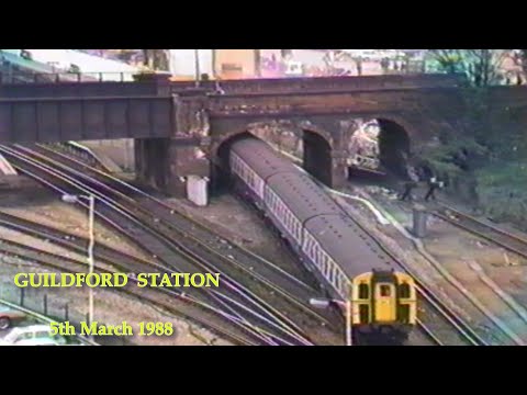 BR in the 1980s Guildford Station On 5th March 1988