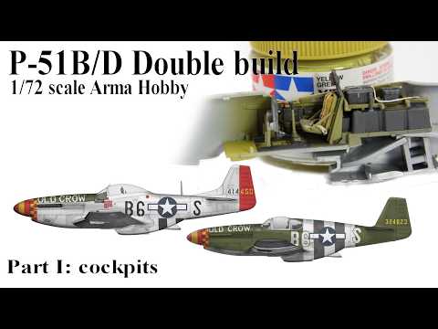 Two Mustangs, One Build! P-51B/D Arma Hobby – Cockpit Work