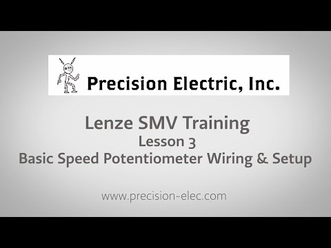 Lenze SMV Training Lesson 3: Basic Speed Potentiometer Wiring & Setup - Variable Frequency Drives