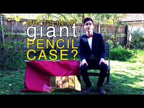 What's In My Pencil Case? (The World's Biggest Pencil Case) - Mr. Palindrome's Kids Vlog #9