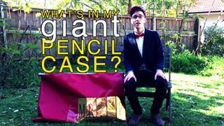 What's In My Pencil Case? (The World's Biggest Pencil Case) - Mr. Palindrome's Kids Vlog #9