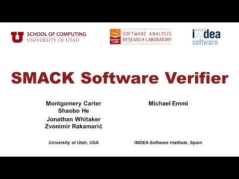 SMACK Software Verifier Introduction and Demonstration