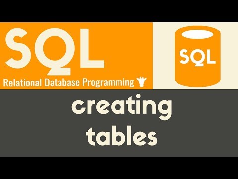 Learn Creating Tables SQL Tutorial 6 - Mind Luster