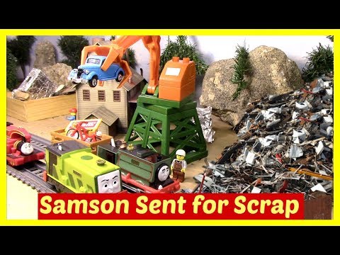 Thomas and Friends Accidents will Happen | Trackmaster Harvey Samson Scrapyard | Kids Toy Trains Video