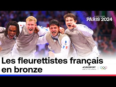 JO PARIS 2024 - Un retour explosif et des larmes : Les fleurettistes français médaillés de bronze