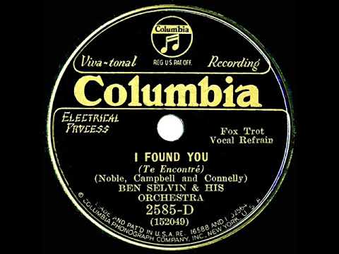 1931 Ben Selvin - I Found You (Paul Small, vocal)
