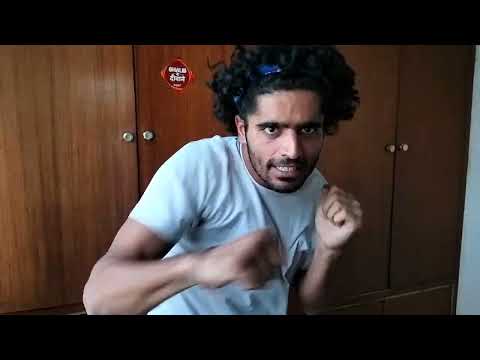 Mohit Chaudhary shadow boxing