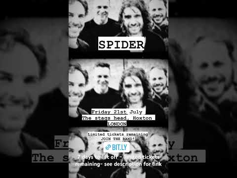 SPIDER - debut London show and it’s gonna be crazy wild! #trending #rock #alternative #punk #lindie