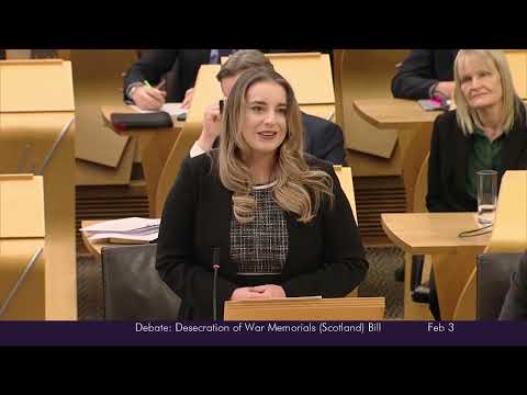Stage 1 Debate: Desecration of War Memorials (Scotland) Bill - 3 February 2026