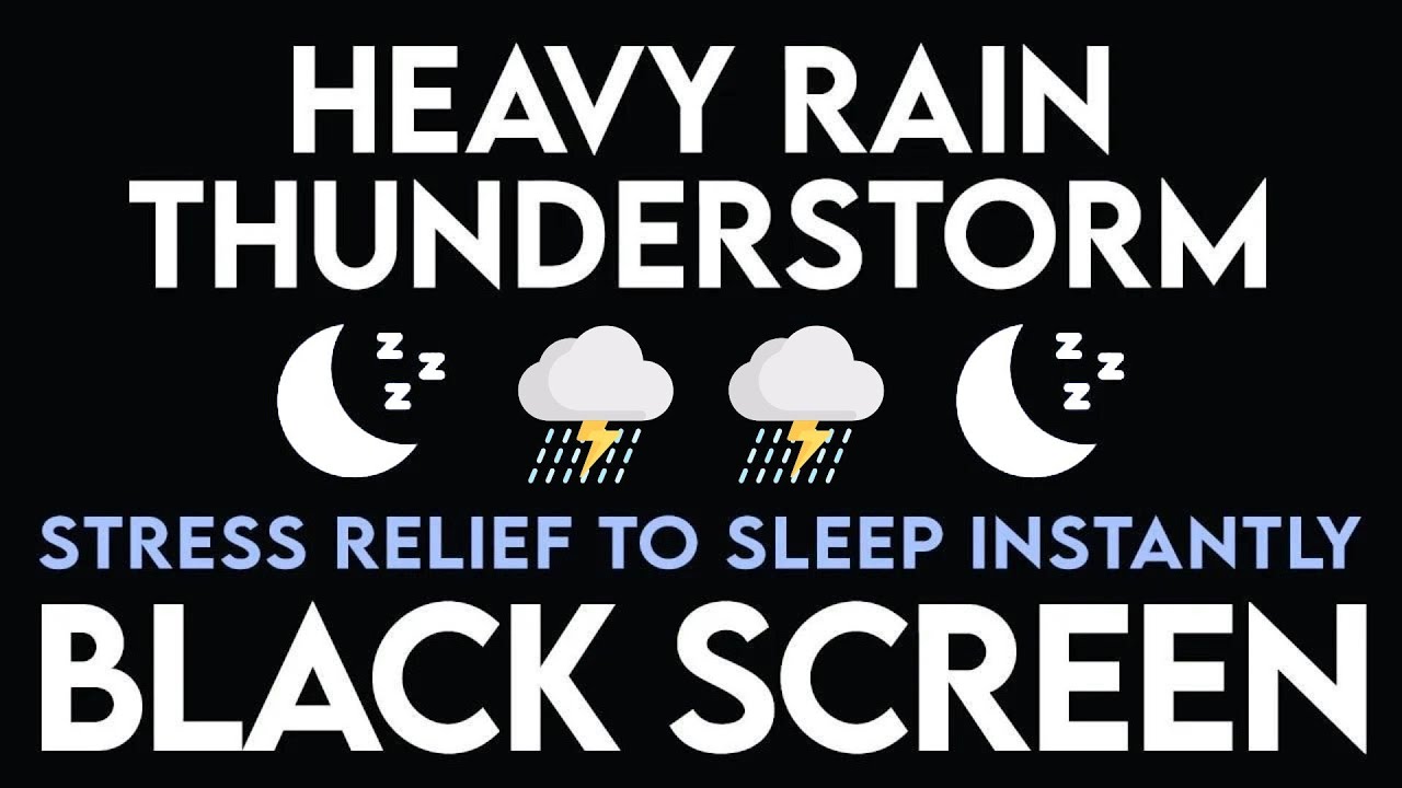 Say Goodbye To Stress And Insomnia ｜ Thunderstorm & Rain Sounds For Sleep Every Night, Stress-free