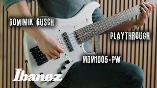 Video thumbnail for Dominik Gusch | Ibanez MDM1005-PW Playthrough „War of Hearts“ by Ibanez Germany