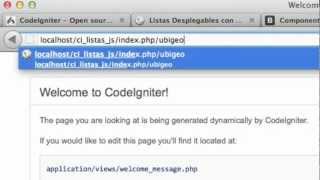 Listas Desplegables con CodeIgniter, jQuery y Javascript - Parte 1