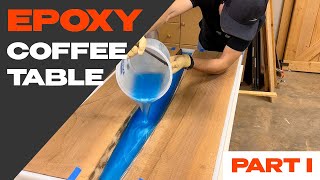 My Biggest Epoxy Pour Yet! | Epoxy River Table