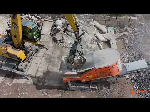 Broyeur pour déchets de construction,  traverses de chemin de fer,  du bois, pneus, déchets ménagers et commerciaux - ARJES IMPAKTOR 250 EVO II_2