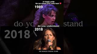 29 YEARS LATER: Her eye contact Still melted heart❤️ #thebangles #eternalflame #nostalgia #80smusic