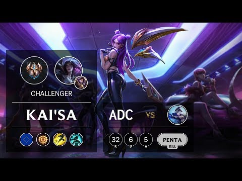 Kai'Sa ADC vs Ashe - EUW Challenger Patch 9.23