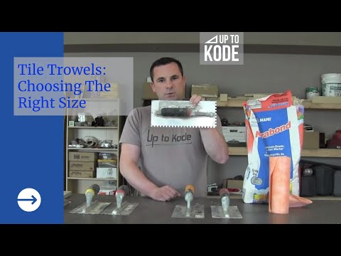 How to Select a Trowel Size