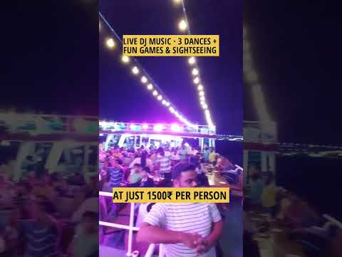 Goa's Best Cruise party #party #cruise #goacruise #beach #coplegoals  #shorts #goa #northgoa