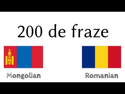 200 de fraze - Mongolă - Română