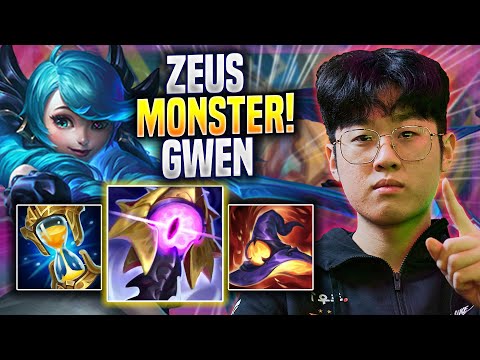 ZEUS IS A MONSTER WITH GWEN! - T1 Zeus Plays Gwen TOP vs Rengar! | Preseason 2023