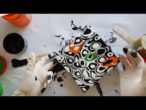 091 Herringbone Monochrome with a splash of color