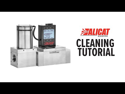 Part of a video titled Alicat Instruments: How To - Clean a Mass Flow Device - YouTube