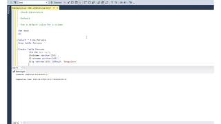SQL Default Constraint