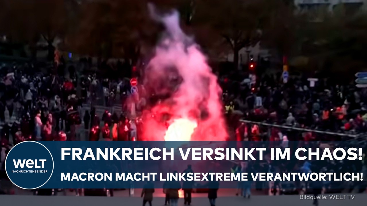 SCHWERE KRAWALLE IN FRANKREICH: Macron unter Druck! Fast 1.000 Festnahmen nach gewaltsamen Protesten