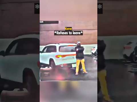 Karen Blocking Drivers Way Gets Instant Karma