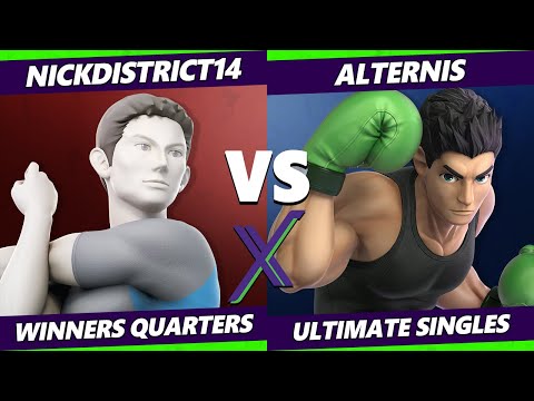 S@X 425 Winners Quarters - NickDistrict14 (Wii Fit) Vs. Alternis (Little Mac) SSBU Smash Ultimate