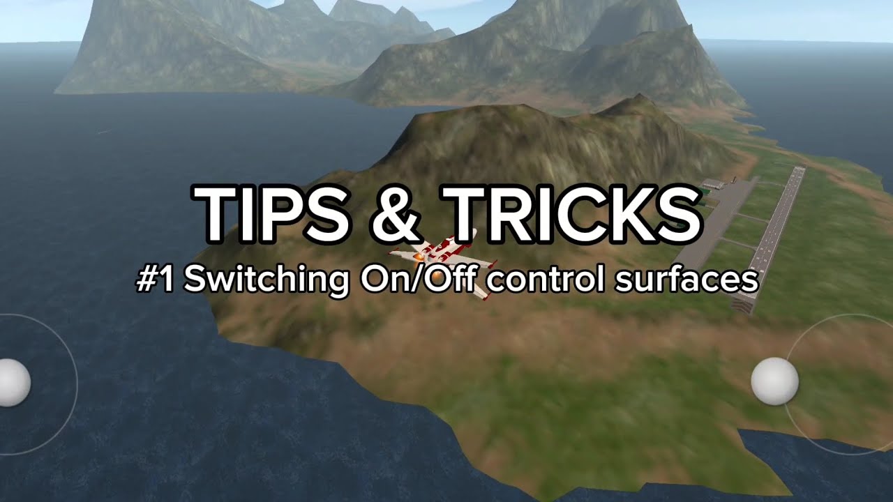 How to switch on/off the control surface in simple planes