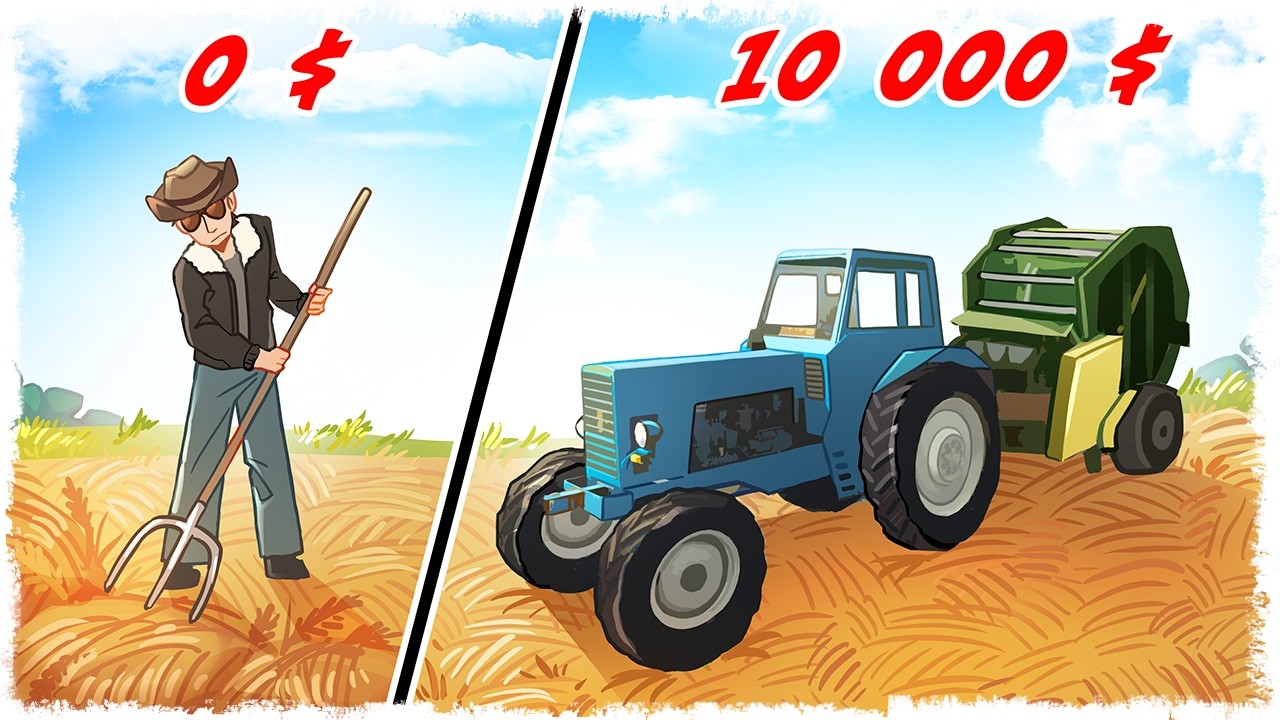 30 МИН ВЫЖИВАНИЯ С 0$ В ДЕРЕВНЕ НА ФЕРМЕ! (Серия: 8)