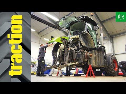 Claas Axion 920 completely disassembled: traction action