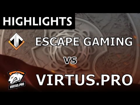Escape Gaming vs Virtus.pro - The International 2016 Qualifiers - Dota Highlights