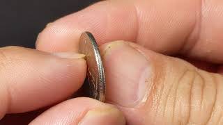 Australian Error Coins - 5 Cent Tilted Collar