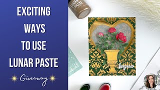 EXCITING Ways to Use Lunar Paste with Honey Bee Stamps NEW Release + GIVEAWAY #cardmaking #crafts