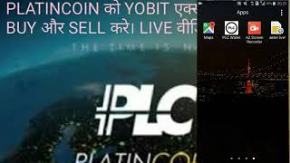 How to buy sell PLATINCOIN ON YOBIT EXCHANGE.