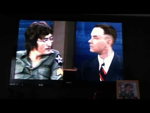 Forrest Gump scene with John Lennon