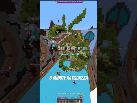 LEGENDARY RAYQUAZZA BUILD #minecraft #minecraftgameplay #hypixel #shorts