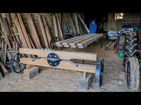 Green Oak Rails Finished  |  DIY Shepherd Hut #5