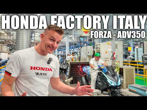 INSIDE The ITALIAN Honda Motorcycle Factory: Forza & ADV350