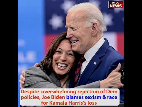 Biden First Post-Office Interview: 'I Was So Successful'; Blames 'Sexist Route' for Harris Loss; Bernie Defends $221K Private Jets on 'Oligarchy' Tour