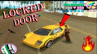 Secret Way to Lock Car Doors in GTA Vice City ! Hidden Glitch Place #GTAVC